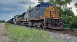 CSX 5415 leads B157 with the loads.